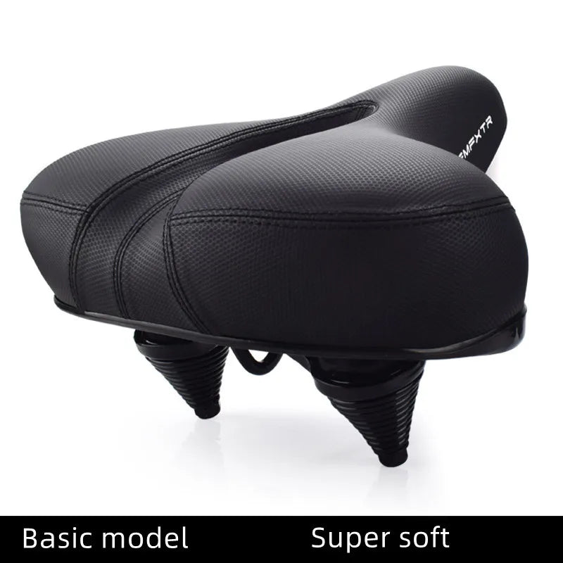Soft Mtb Saddle Thickened Sponge Bicycle Saddle Long Distance Silicone Saddle Road Bicycle Seat Cushion Spring Shock Absorption