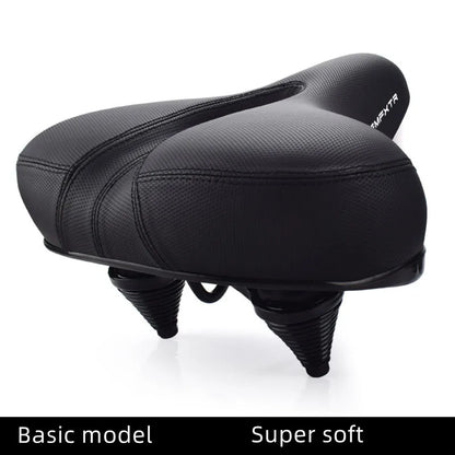 Soft Mtb Saddle Thickened Sponge Bicycle Saddle Long Distance Silicone Saddle Road Bicycle Seat Cushion Spring Shock Absorption