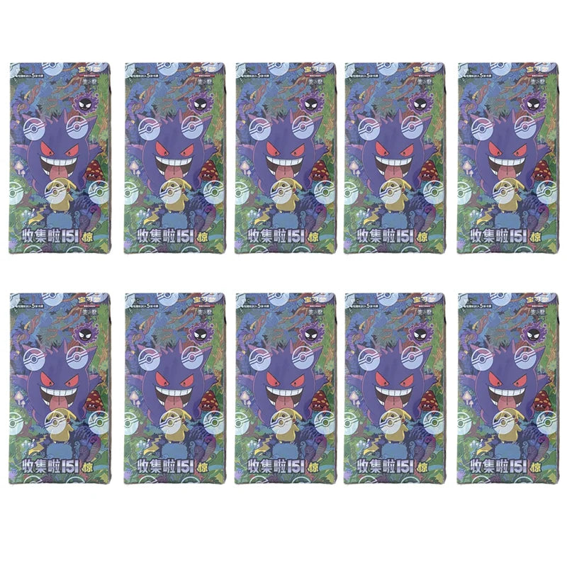 Wholesale Pkm Ptcg Card Simplified Chinese Zhu Zi Collected 151 Change Series Blind Box Card Gengar Collectible Game Cards Gifts