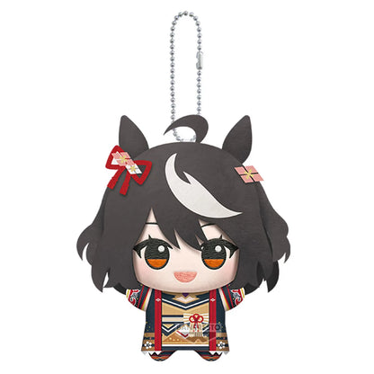 12cm New Uma Musume Pretty Derby Plush Toys UMPD Kitasan Black Almond Eye Anime Game Character Merchandise Keychain For Fan Gift