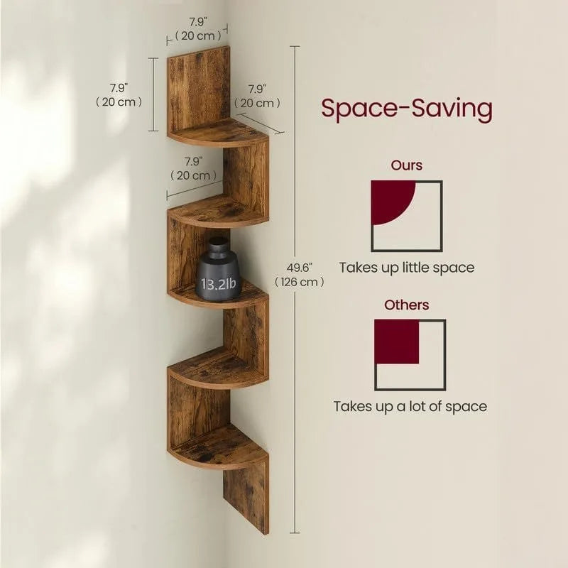 Wall-mounted Multi-layer Floating Shelf, Storage Display Rack for Home, Bedroom, Living Room, Office