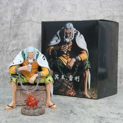 15cm Anime One Piece Silvers Rayleigh Action Figures Pvc Model Statue Room Collection Decoration Ornament Toys Birthday Gifs