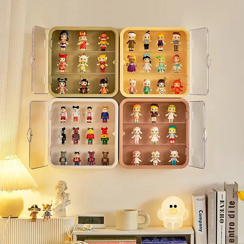 30/40cm Blind Box Storage Display Rack Wall Mounted Stackable Organizer for Acrylic Box Display Cabinet Dust Protection BoxRack