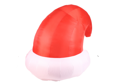8.2FT Christmas Inflatable Santa Hat Blow up Yard Outdoor Decoration with Built in LED Lights, Lighted Blow-up Funny Lawn Outsi
