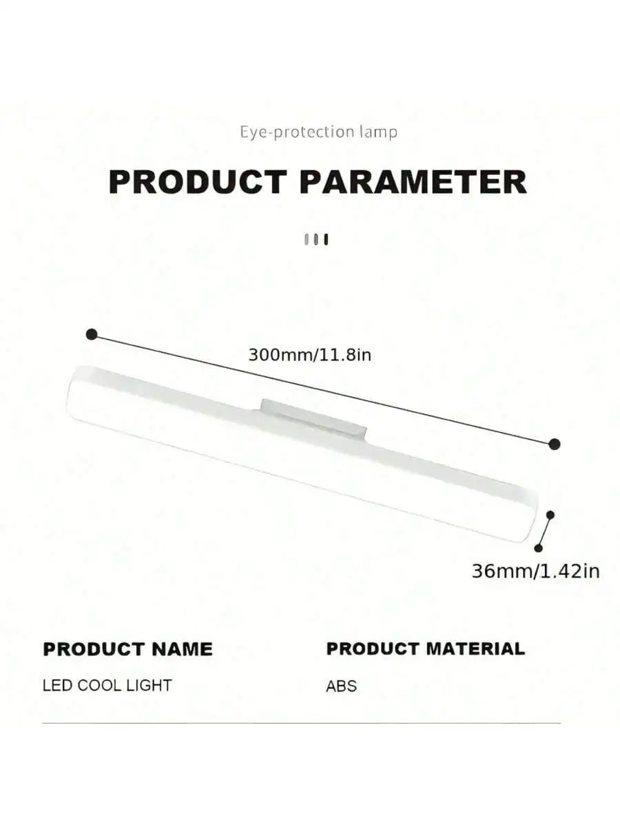 1PCS Rechargeable Magnetic  Desk Lamp with Remote Control 3 Color Modes No Flicker Adjustable Brightness for Desk Closet Kitchen