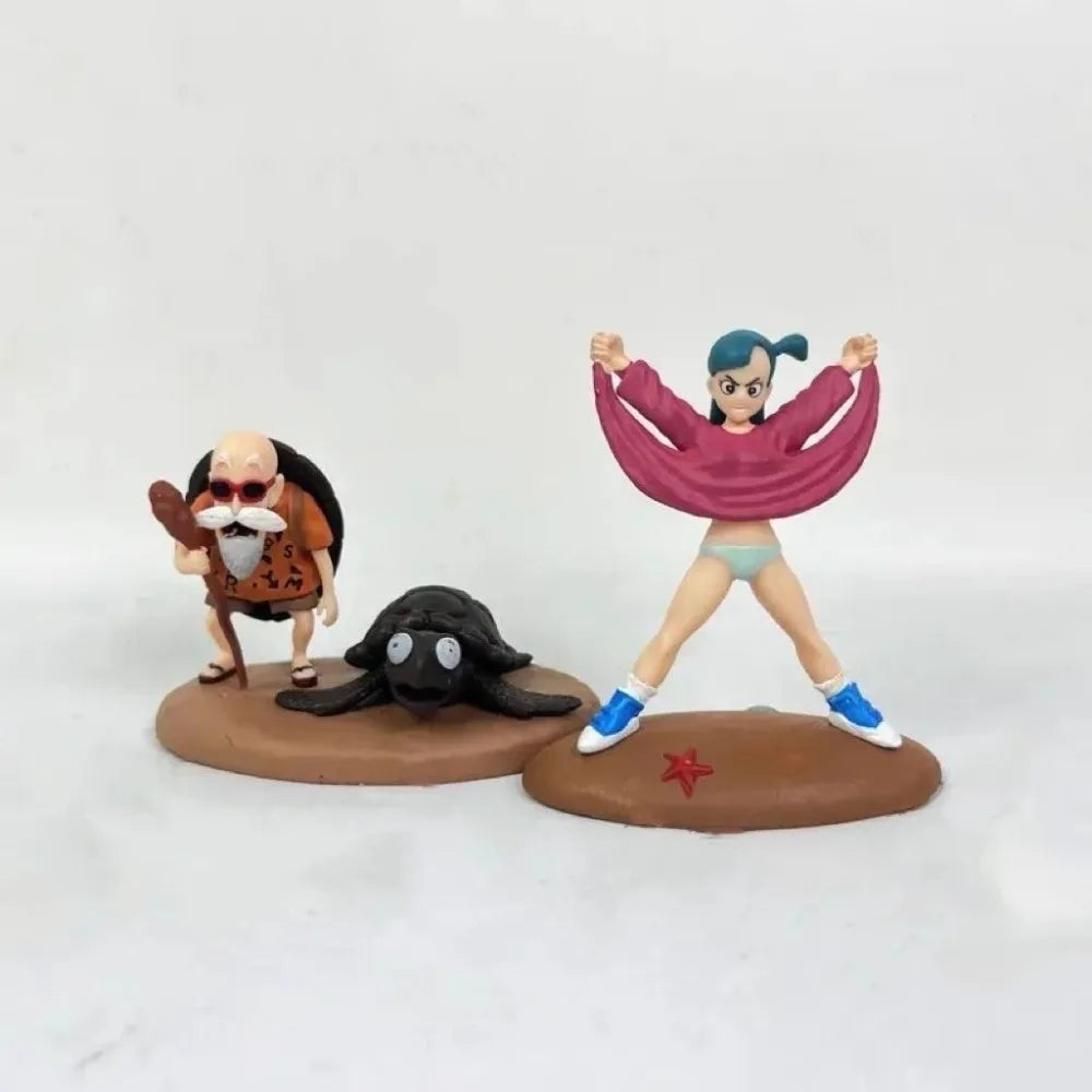 7-8cm Anime Dragon Ball Z Figure Master Roshi Bulma krillin Goku Action Figures Pvc Collection Model Toys for Gifts