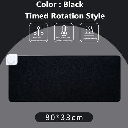 Intelligent Electric Heating Mouse Pad Winter Hand Warmer Computer Desk Heated Mat Office Desk Warming Pad Keyboard Table Mat