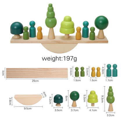 Baby Montessori Toys Artificial Forest Building Blocks Display Toys Balanced Educational Game For Newborns Baby Room Decoration