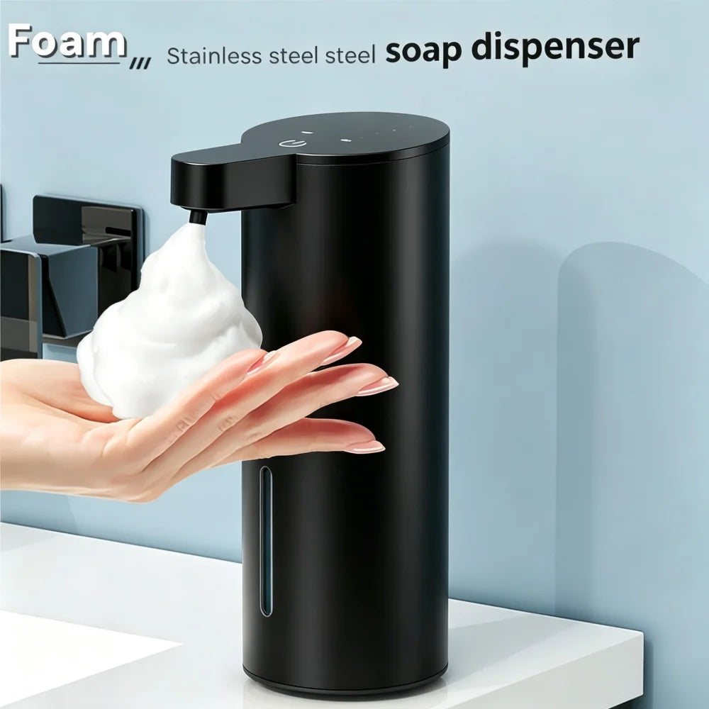 Stainless Steel Automatic Soap Dispenser USB Rechargeable Waterproof Smart Sensor Kitchen/Bathroom Foam/Liquid Soap Dispenser