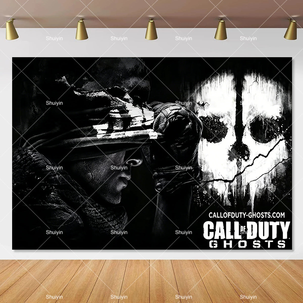 Call of Duty Theme Backdrop Kids Birthday Decorations Party Supplies Banner Poster Stimulating Game Boys Favor Gifts Photo Props