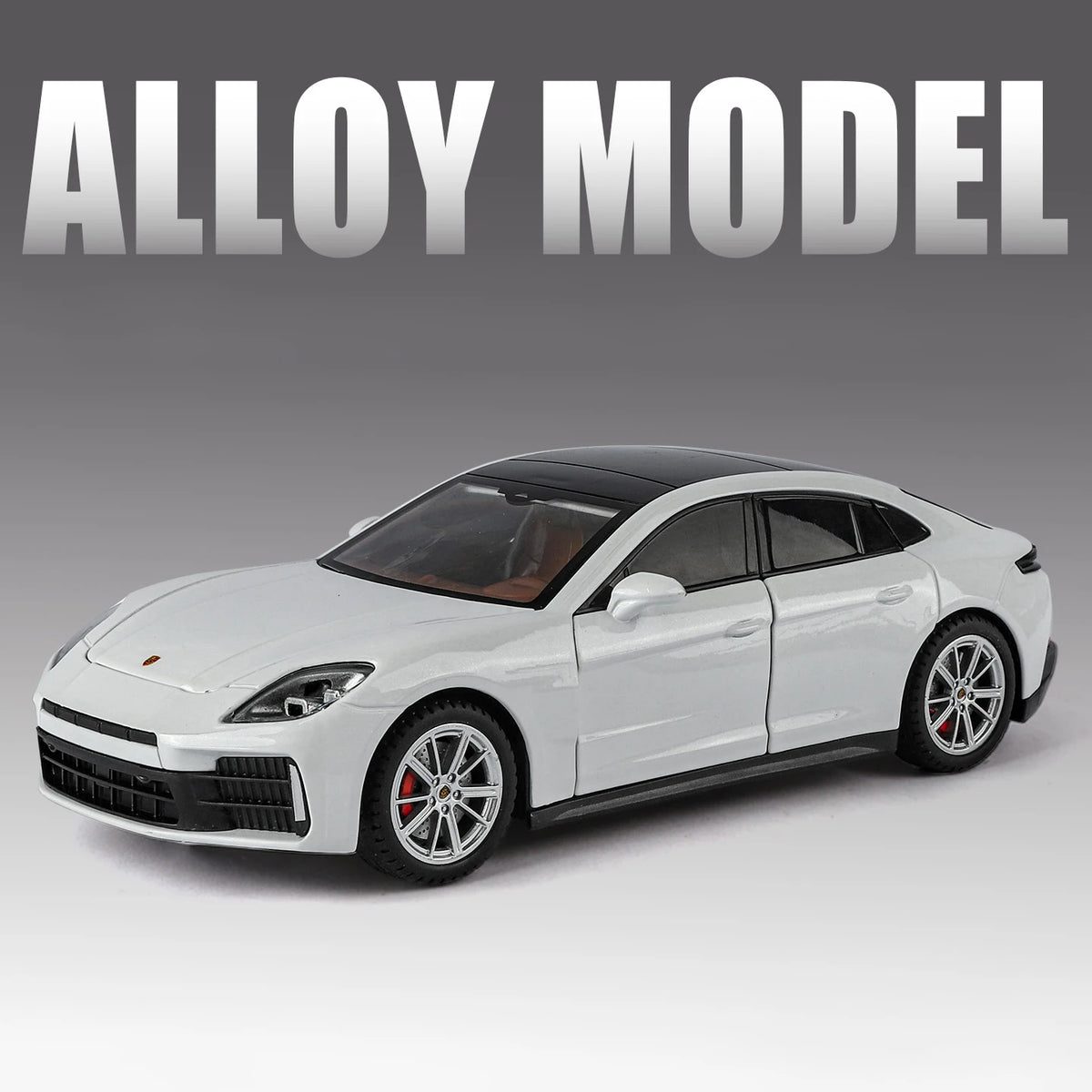 1:24 Porsche Panamera 2025 Coupe Alloy Sports Car Model Diecast Metal Vehicle Car Model Sound and Light Simulation Kids Toy Gift