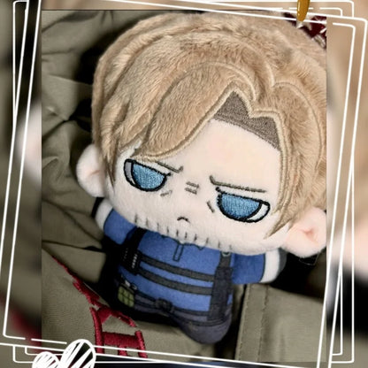 10cm Resident Evil Requiem Leon.Scott.Kennedy Anime Figures Plush Cosplay Dress Up Cotton Doll Toys for Childrens Cute Pendant