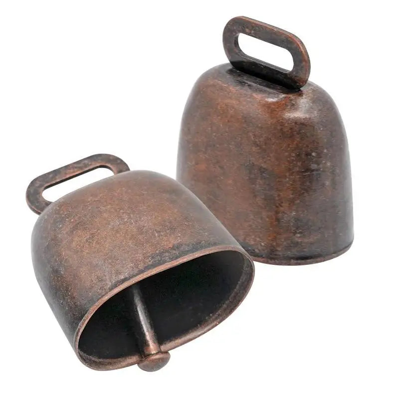 2Pcs Cow Horse Sheep Grazing Copper Bells Cattle Farm Animal Copper Loud Bronze Bell Loud Crisp Spread Farther Loud Grazing