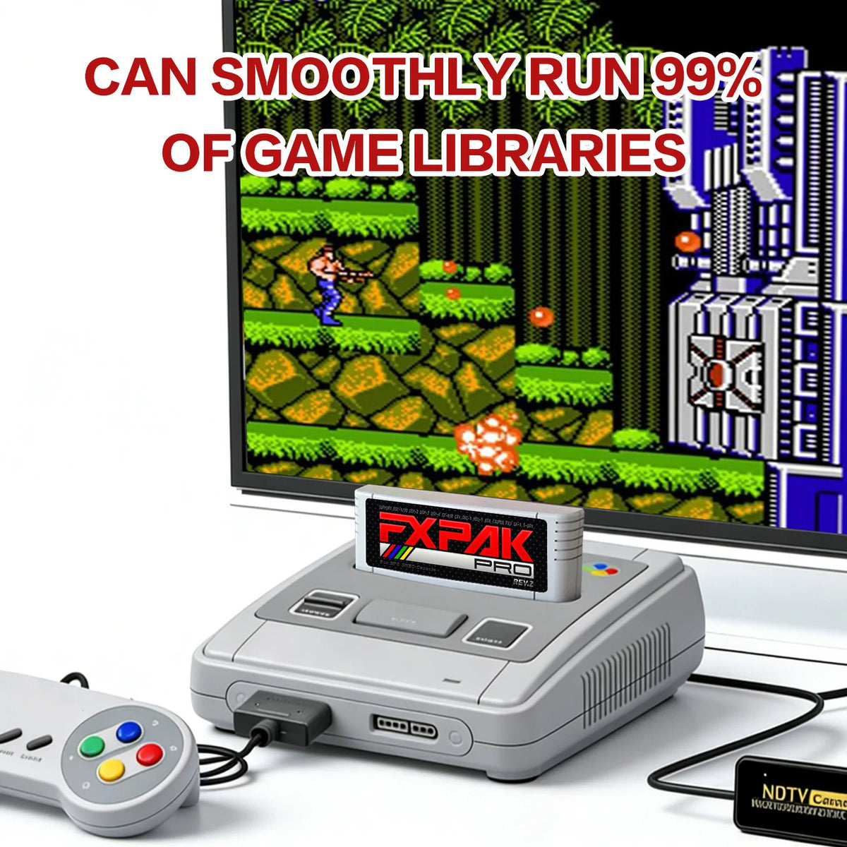2026 Fxpak Pro Flash Card Game Cartridge 5200 Games in 1 for SNES SFC 16-bit Retro Game Console With 16G Card Real Time Clock