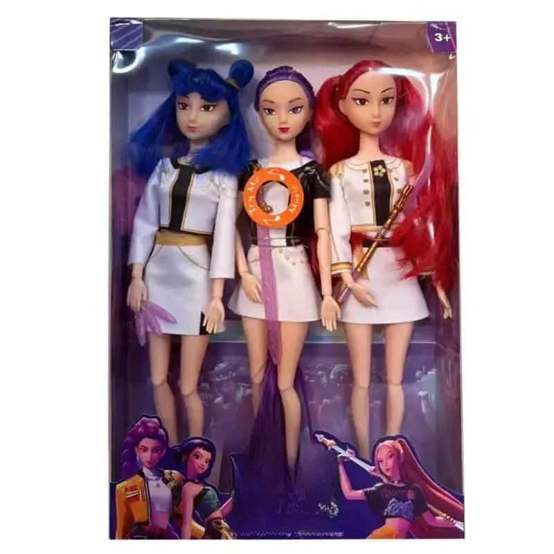 2026 Hot Music Style Demonic Group Anime Figure Rumi Mira Zoey Action Figure Cosplay Doll Cute Gift for Kids Birthday Gifts