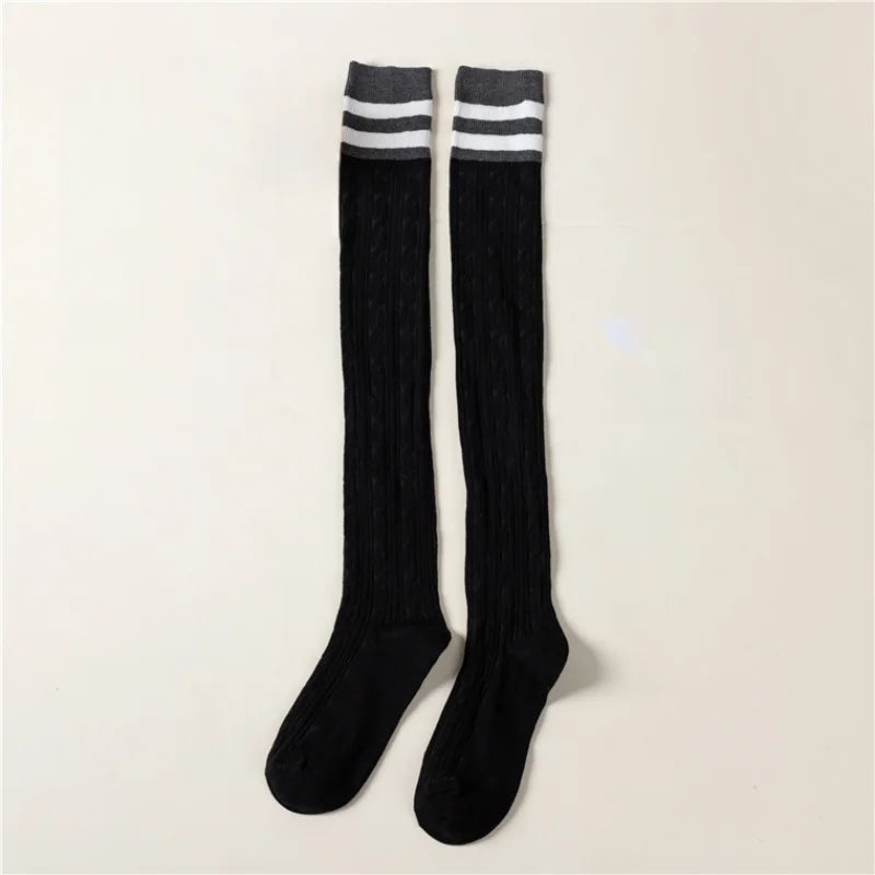 1 3 5 Pairs of Cozy Thermal Over the Knee Knit Socks for Women Warm and Stylish Winter Socks with Thickened Material