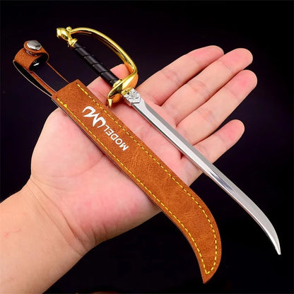 Miniature Weapon Accessories Western Knife With Leather Cover Model Toy Action Figure Soldier Scene Equipment In Stock