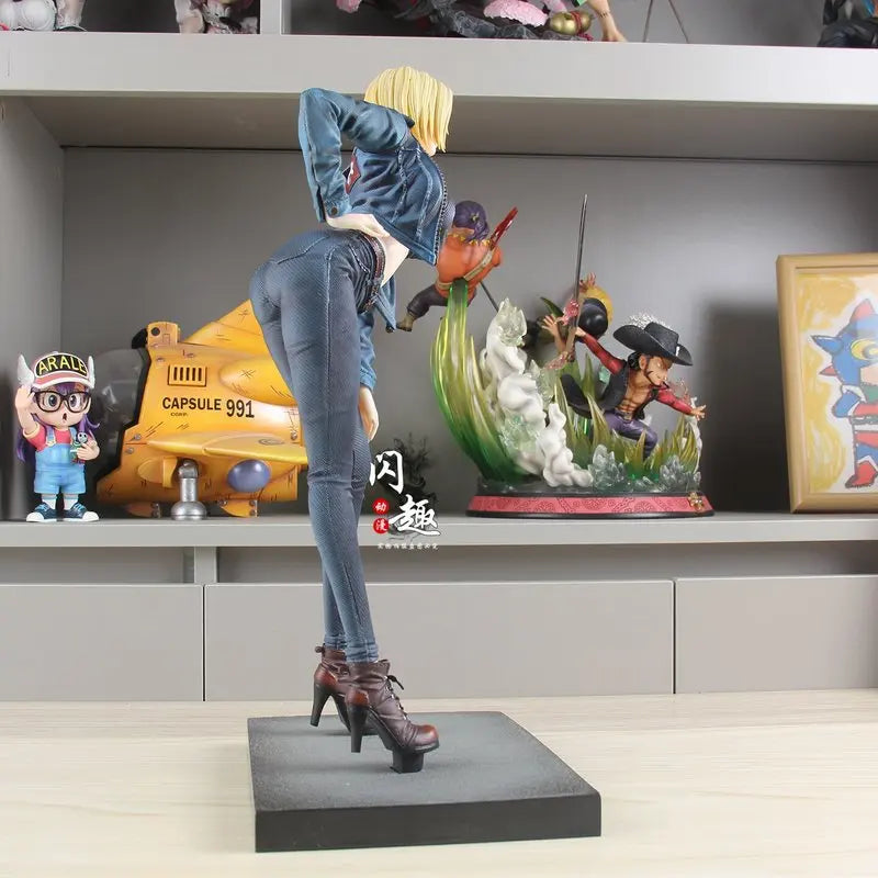 Android 18 Dragon Ball Z Anime Figure Android Statue Pvc Action Figures Desktop Ornament Collection Model Toys Gifts