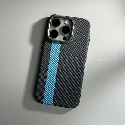 For iPhone 17 16 15 18 Pro Max Case Carbon Fiber Abstract Geometric for MagSafe Cover Magnetic Charging Shell Camera Armor Funda