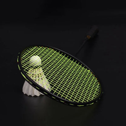 Guang Yu Carbon Badminton Racket, 4U 82g 6U 72g String Pull 22-30lbs Handle G5 Offensive and Defensive Single Racket