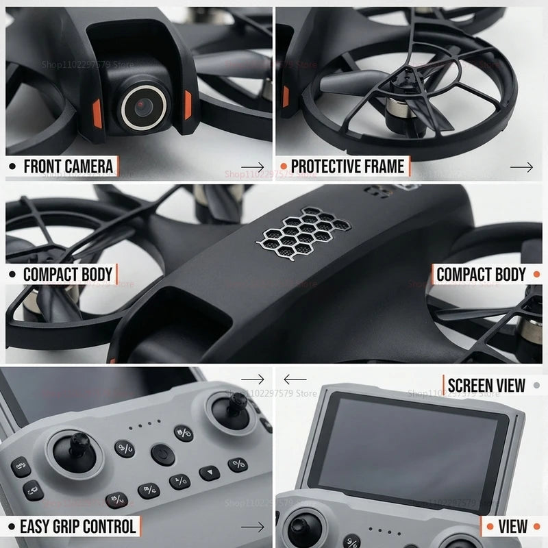 M5 MINI Drone GPS 8K Professional HD 360° Dual Camera Screen Remote Control Brushless Motors Obstacle Avoidance Quadcopter