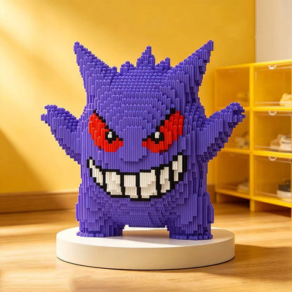 Pokemon Gengar Building Block Bulbasaur Charmander 3D Model Assembly Connection Mini Brick Figure Toys for Home Decora