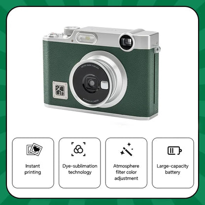 HPRT Z3 Hybrid Instant Camera Bluetooth Photo Printer 2.8" LCD Dye-Sublimation Retro Aesthetic Journaling Gift for Girls
