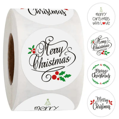 Christmas gift stickers decorative sealing sticker Merry Christmas Reward Self-adhesive labels  Day party