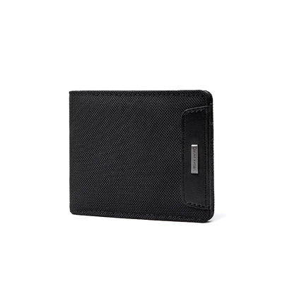 MARK RYDEN "Understated Chic" Bifold Wallet Oxford Fabric 6 Card Slots Mens Minimalist Business Purse