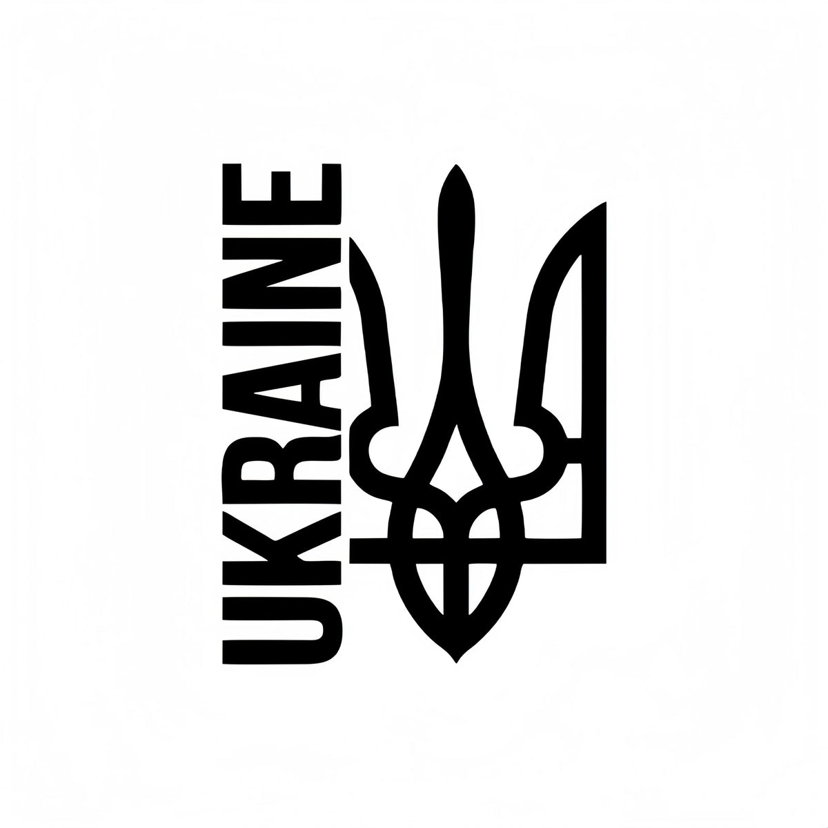 Ukraine Трезубец Тризуб Whole Body Waterproof Vinyl Car Sticker Decal Car Accessories Decor Pegatinas Para Coche