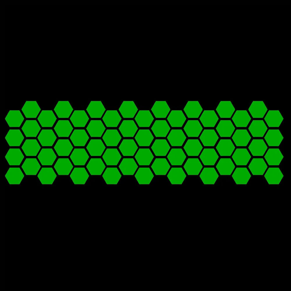 Honeycomb Pattern Waistline Sticker Modification Car Side Skirt Sticker Universal Body Decoration Side Door Sticker.