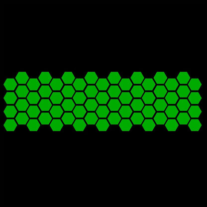 Honeycomb Pattern Waistline Sticker Modification Car Side Skirt Sticker Universal Body Decoration Side Door Sticker.