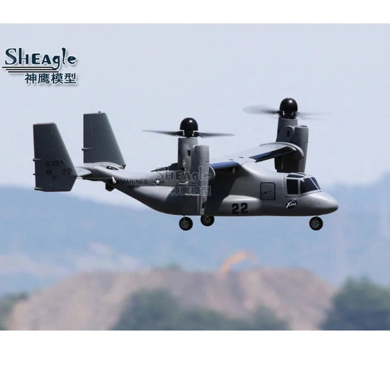 Hot Sheagle Rc Electric Remote Control Osprey V22 Vertical Take-Off And Landing Variable Wing Space Model Fixed Wing Aircraft Gi