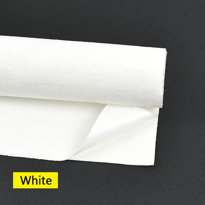 20-100cm Suede Leather Fabrics for Car Interior Modification Self-adhesive Splicing Cloth DIY Door Panel Workbench Wrap Sticker