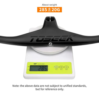 TOSEEK Handlebars MTB Bicycle Integrated Handlebar and Stem -17 Degrees Carbon Fibre Handle Bar Mountain Bike Parts 28.6mm