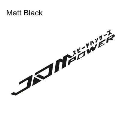 JDM Japanese Racing Vinyl Decal for Car Windshield Waterproof Non-Fading Self-Adhesive Car Sticker Auto Decoration Accessories