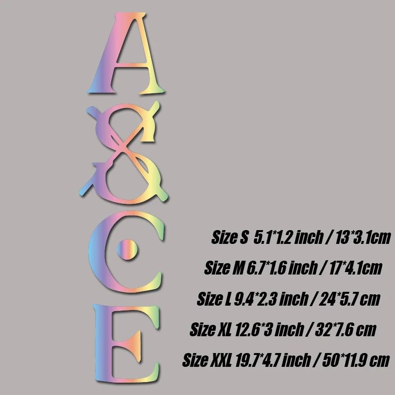 'ASCE"decal,creative&fashion decal for anime fans,high quality for car truck &laptop,waterproof car exterior decoration