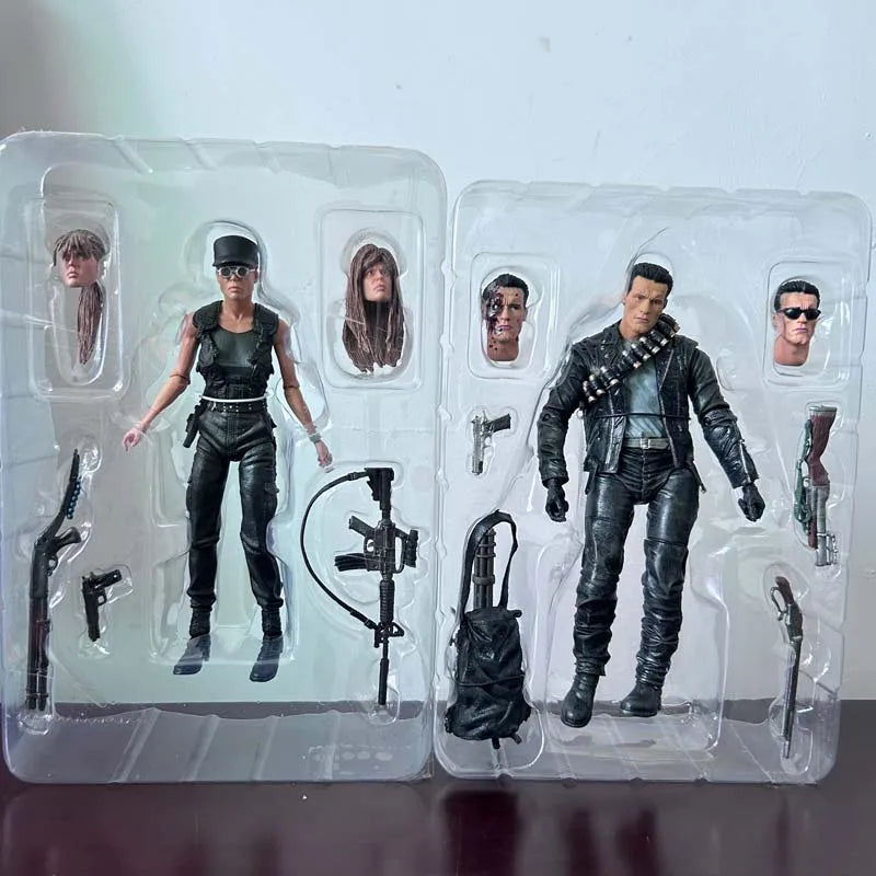 Figure Terminator 2 Judgment Day T800 Sarah Connor T-800 Arnold Schwarzenegger Commando Action Figure Model Collectible Toy