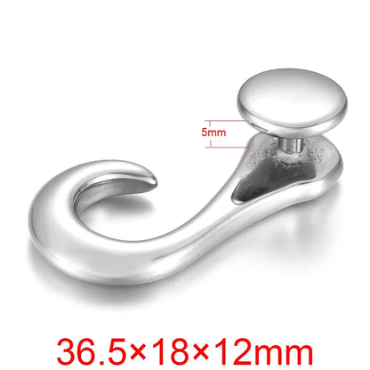 Stainless Steel Hooks Pendant Bracelet Clasp Fishhook Jewelry Making Findings Charms DIY Supplies Accessories Wholesale