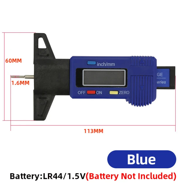 Tread Depth Gauge For Car Tyre Tire Meter Thickness Gauges Automobile Tire Wear Detection Measuring Tools Depth Caliper