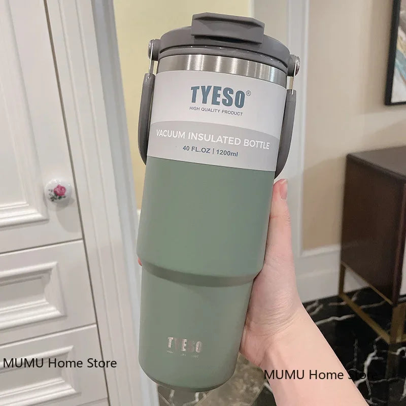 TYESO Coffee Cup Thermos Bottle Stainless Steel Vacuum Thermal Insulated Mug Cold And Hot Travel Mug Vacuum Flask Water Bottle