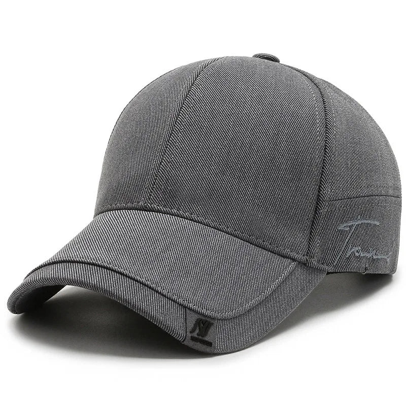 High Quality Solid Baseball Cap  Men's Outdoor Cotton Cap Bone Gorras CasquetteHomme Men's Truck Comfortable Fit  Breathable