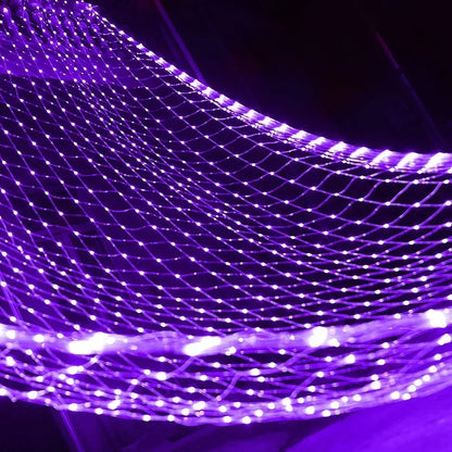 6x4M 3x3M LED Net Mesh Light Christmas Window Curtain String Light Outdoor Fairy Light Garland for Wedding Holiday Decor Lamp
