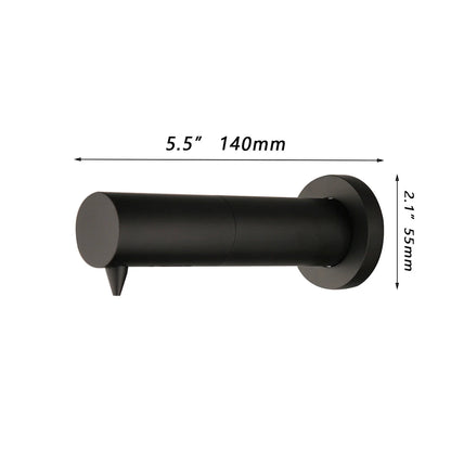 ZAPPO Black Sensor Soap Dispenser 500ML Automatic Kitchen & Bathroom Liquid Soap Lotion Dispenser Stainless Steel Wall Mounted