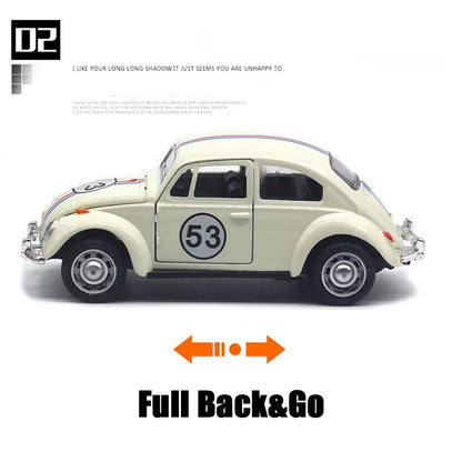 1:32 Volkswagen Beetle Alloy Car Metal Classic Toy Model with Pull Back Function Vehicles for Child Gifts