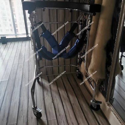 Adult Rehabilitation Walker Four-Legged Armrest Frame Disabled Mobility Aid Chair Arm Training Walking Crutches