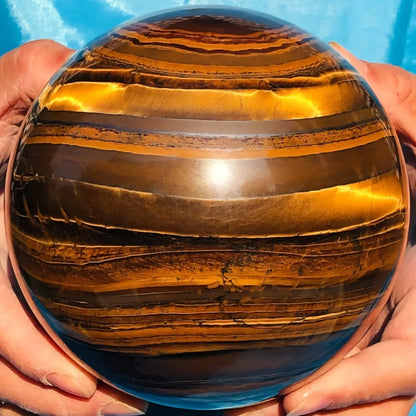 Large!Natural Formed!Iron Tiger Eye   Ball,Quartz Crystal Tiger Eye Ore Polishing Ball,Mineral, Reiki, Healing Ball