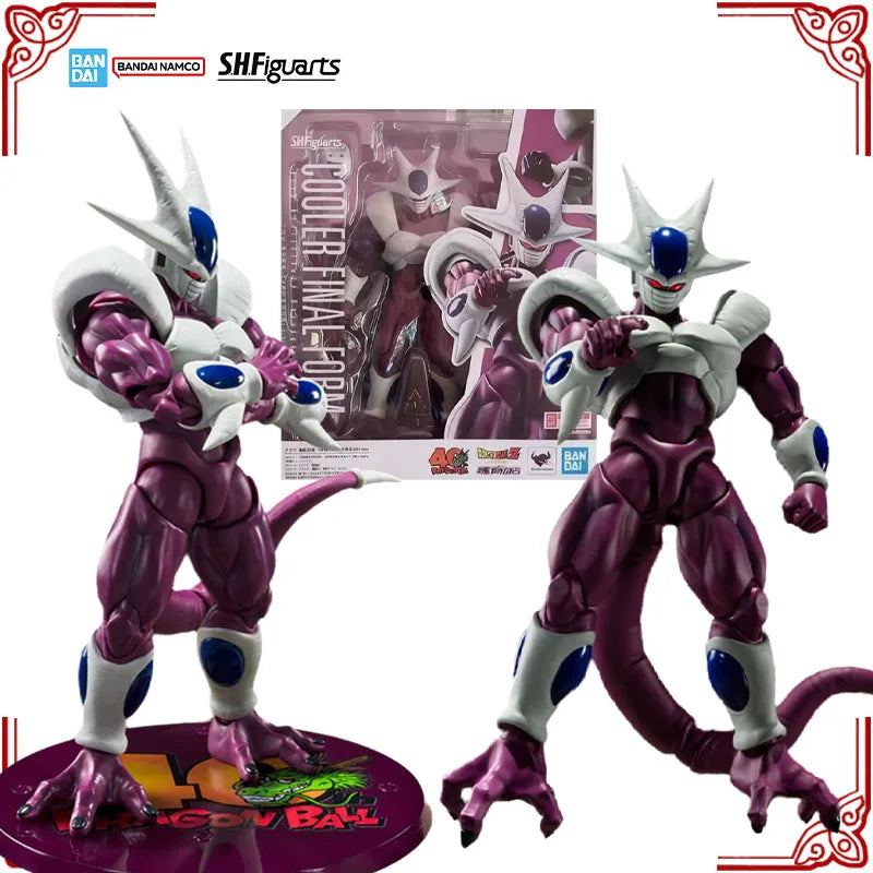 In Stock Genuine Bandai Dragon Ball Z Model Kit SHF Cooler Final Form 40th Anime Action Figure Collection Finished Mode Toy Gift