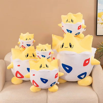 25/40/50/60cm Poke Togepi Plush Toy Cute Soft Stuffed Animal Cartoon Character Doll Bedroom Bed Pillow Soft Cushion Girl Gift