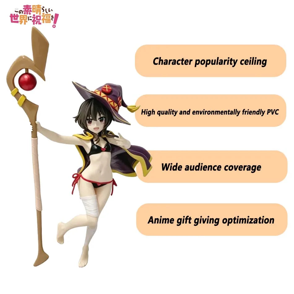 New Anime figure KonoSuba: God's blessing in this wonderful world! Megumin, the Great Magician Mayor Beautiful Figure Model Toy